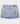 BILLY BONES CLUB HANDS OFF DENIM SKIRT - DENIM WASHED BLUE