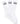 VANS SOCKS VANS CLASSIC CREW SOCKS 3PK - WHITE